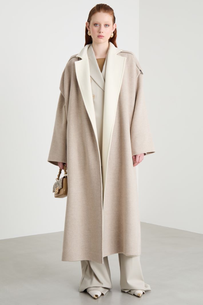 Cappotto lungo open-front - BEIGE - Intrend