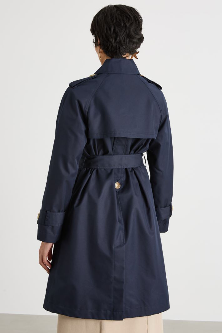 Water-repellent gabardine trench coat Intrend - 4
