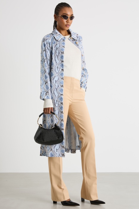 Water-repellent satin trench coat Intrend