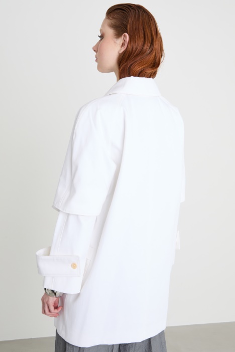 Trench in gabardina antigoccia