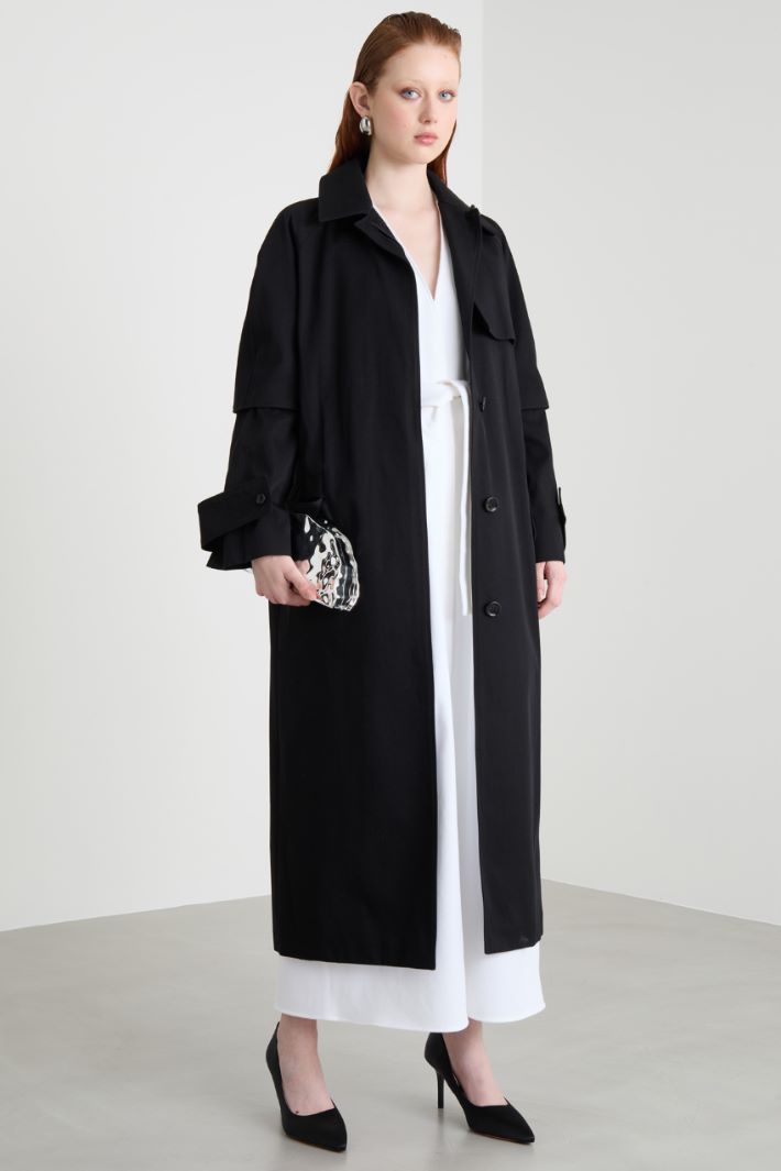 Long water-repellent trench coat Intrend