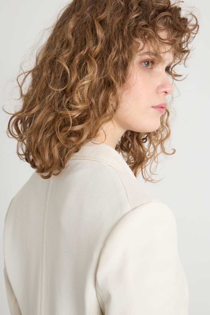 Single-breasted cotton blazer Intrend - 3