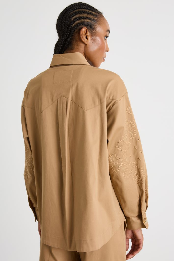 Embroidered gabardine jacket Intrend - 4