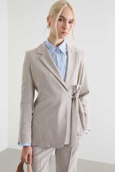 Side-tie blazer Intrend