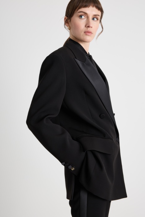 Blazer doppiopetto in cady