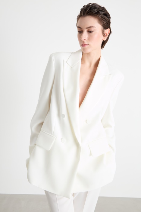 Blazer doppiopetto in cady