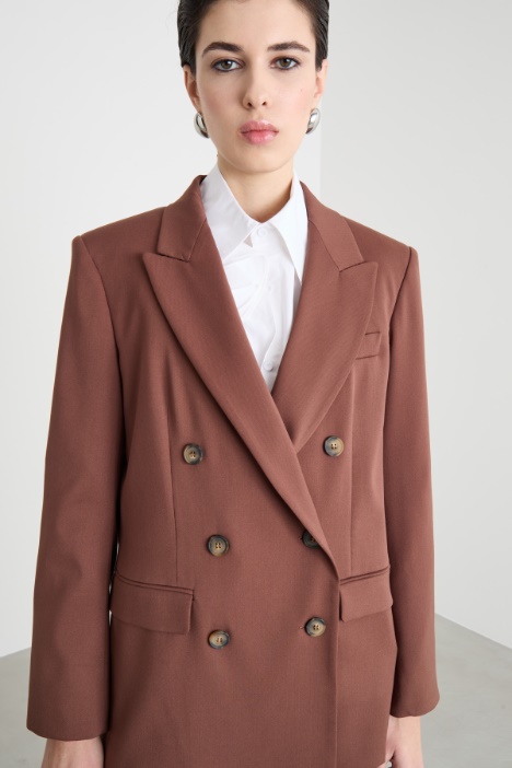 Blazer doppiopetto in tela