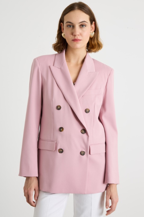 Double-breasted canvas blazer Intrend