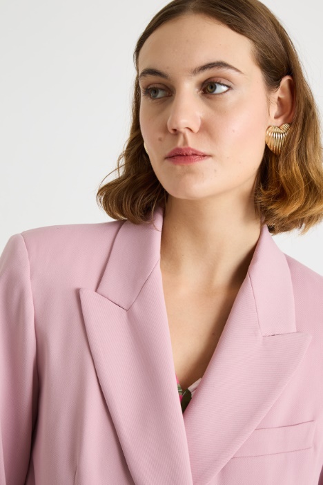 Blazer cruzado de tela