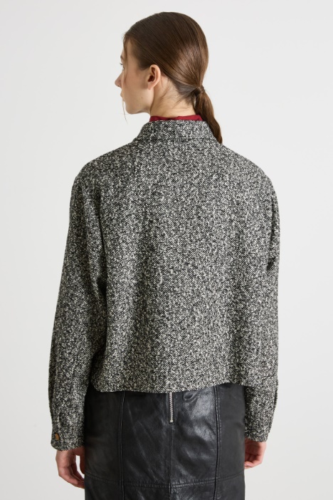 Giacca boxy in tweed