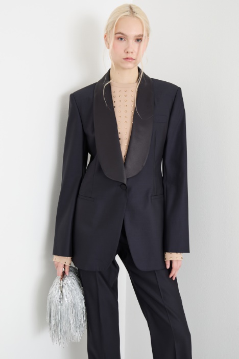 Satin-lapel blazer Intrend