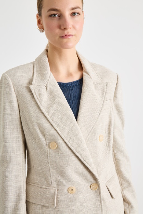 Blazer cruzado de panamá