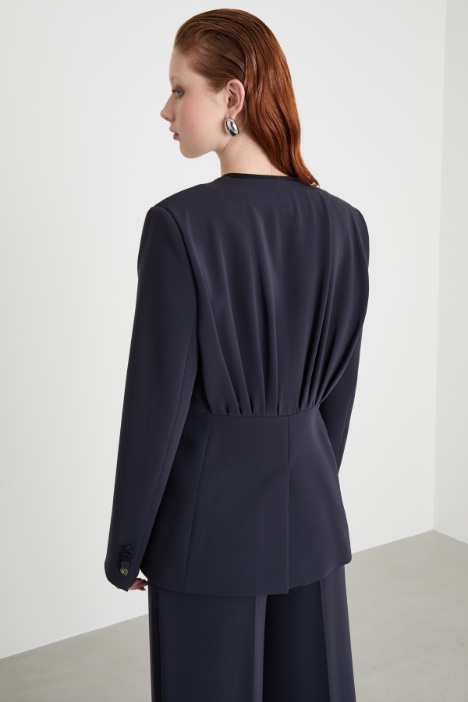 Giacca drappeggiata in crepe
