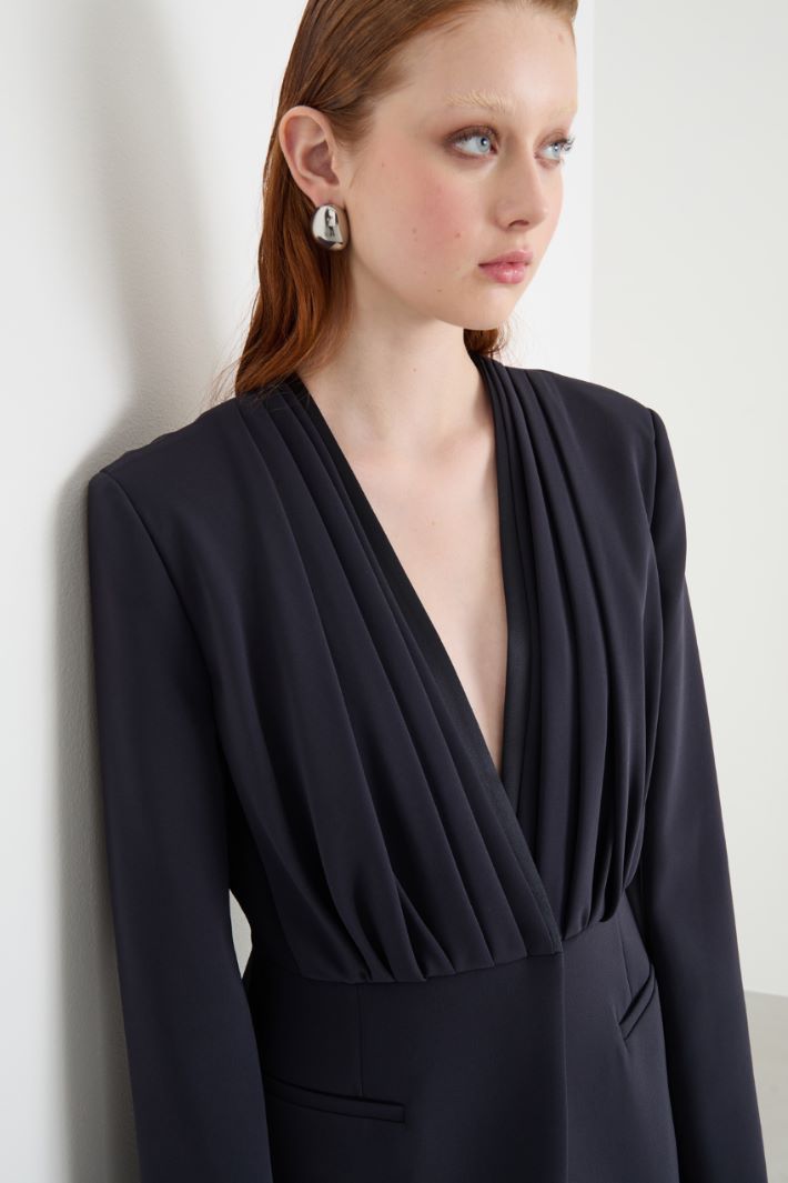 Giacca drappeggiata in crepe Intrend - 3