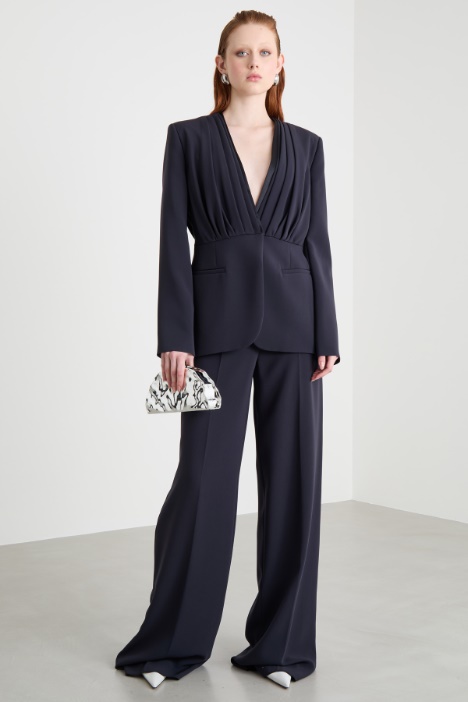 Giacca drappeggiata in crepe Intrend