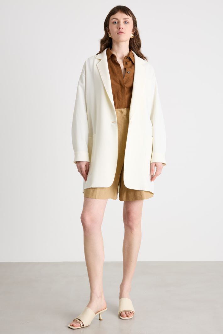 Giacca over in tela Intrend