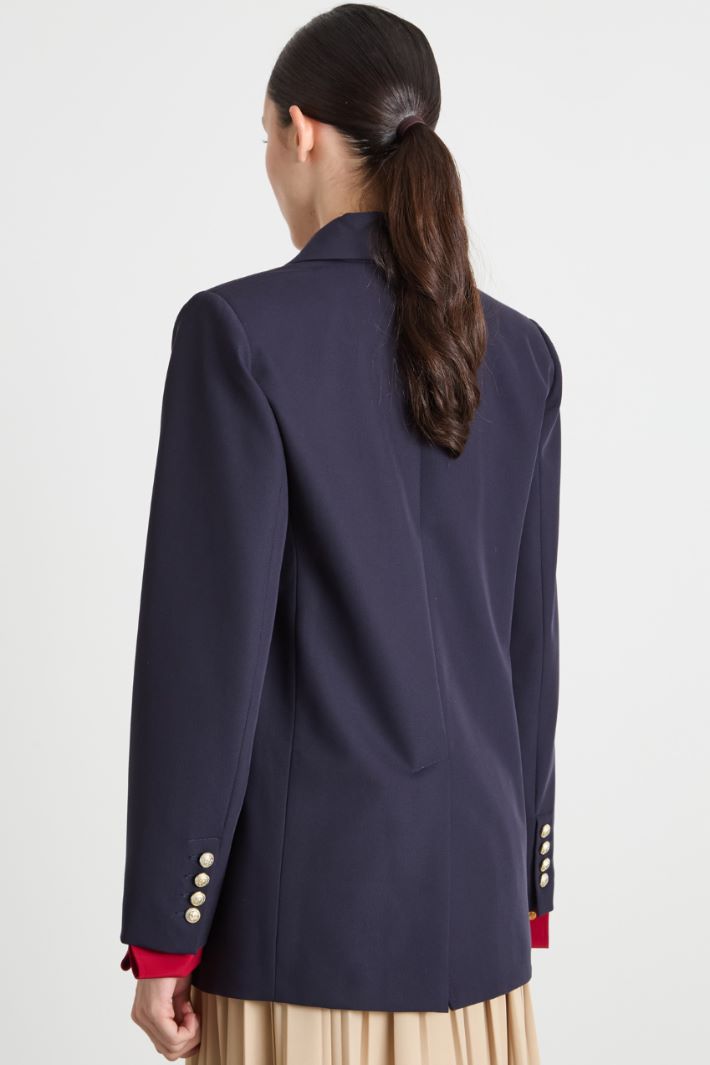Single-breasted twill blazer Intrend - 4