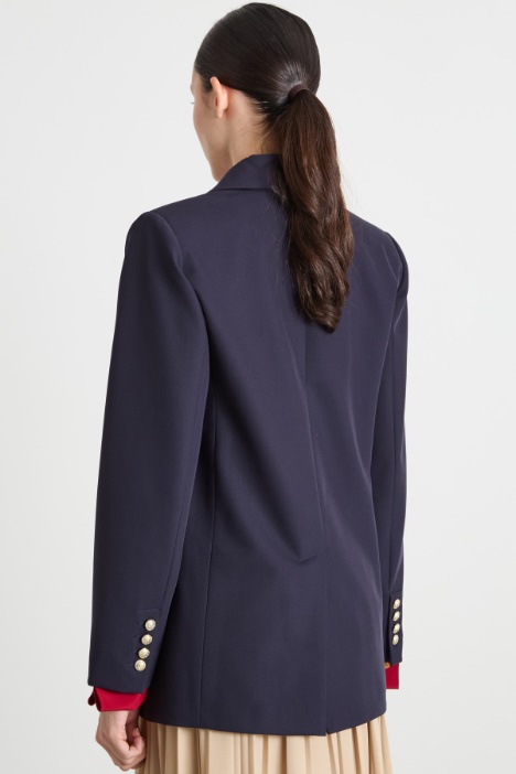 Blazer monopetto in twill