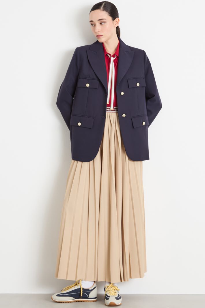 Single-breasted twill blazer Intrend