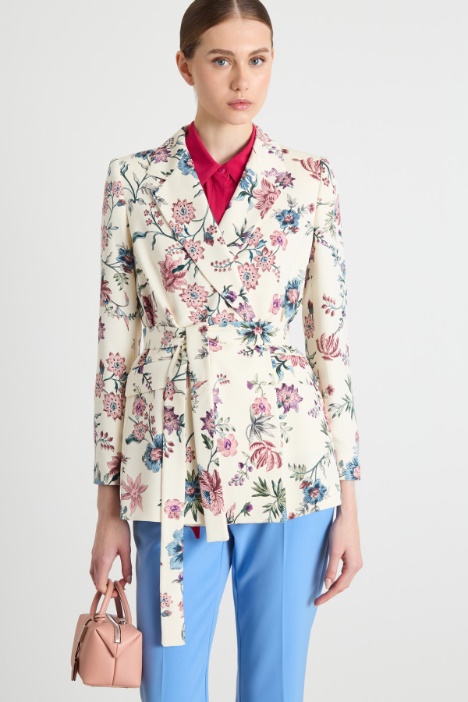 Belted double-breasted blazer Intrend