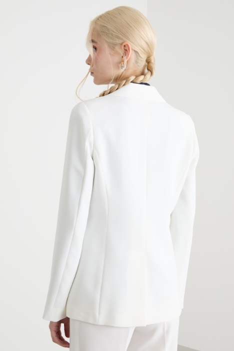 Blazer monopetto in cady