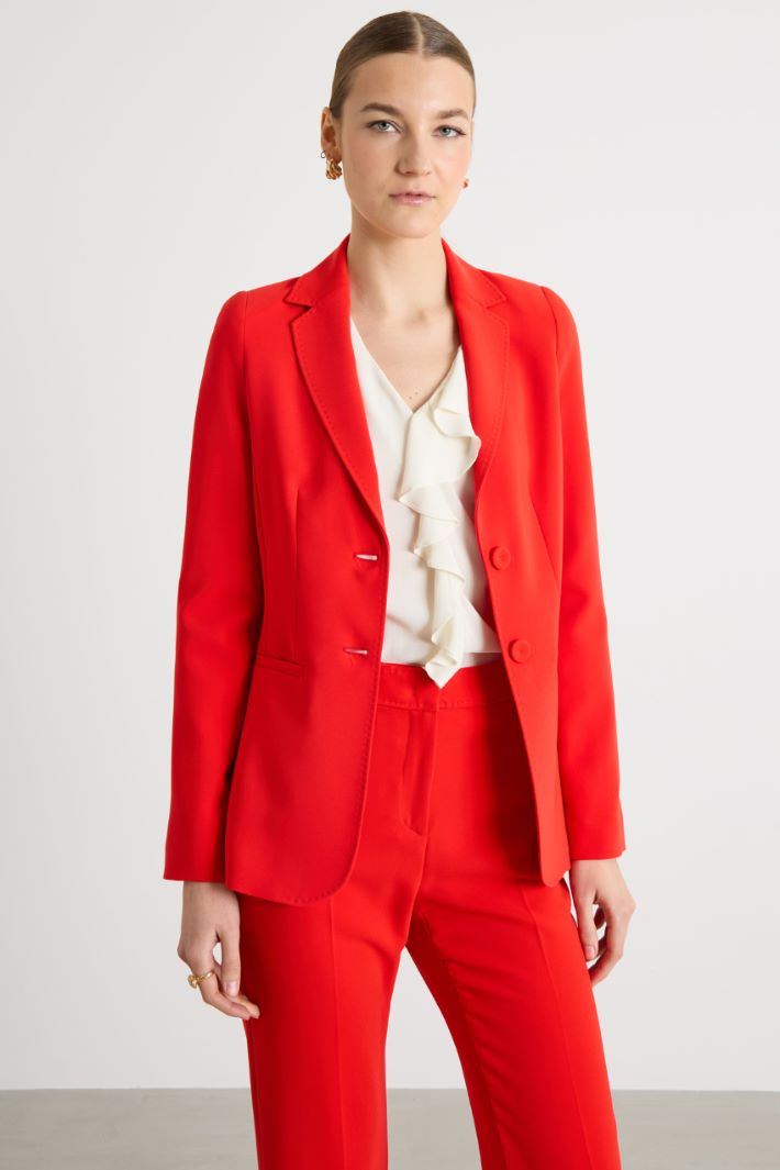 Single-breasted cady blazer Intrend - 2