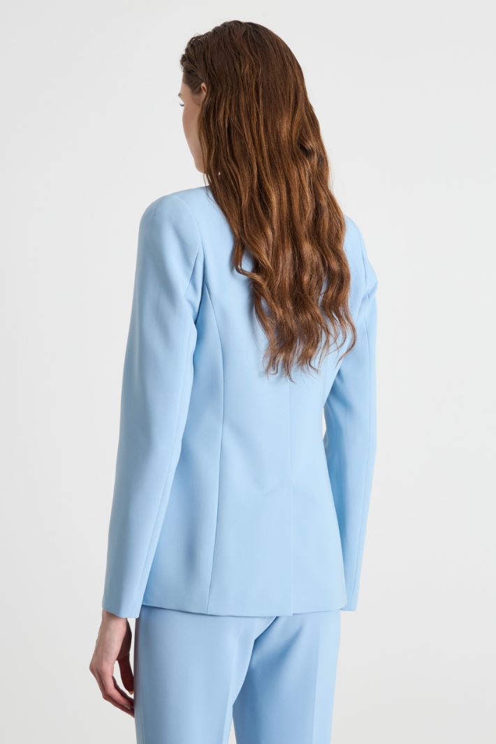 Single-breasted cady blazer Intrend - 4