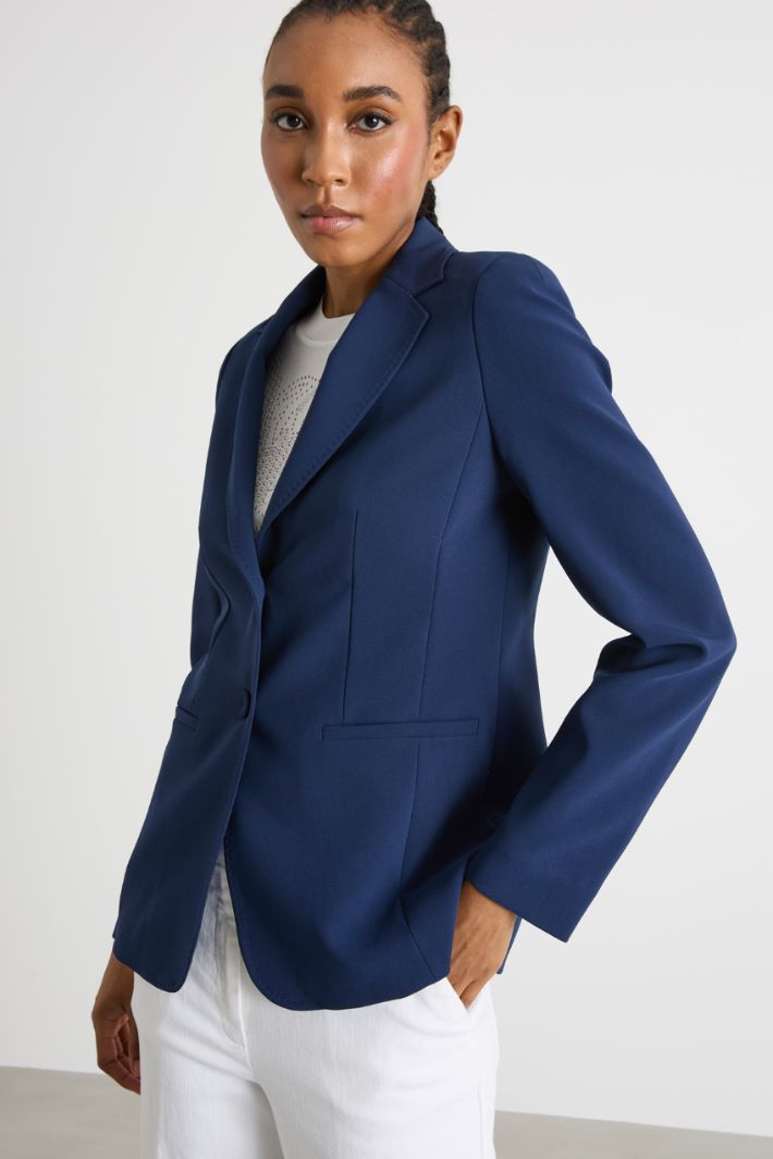 Single-breasted cady blazer Intrend - 2