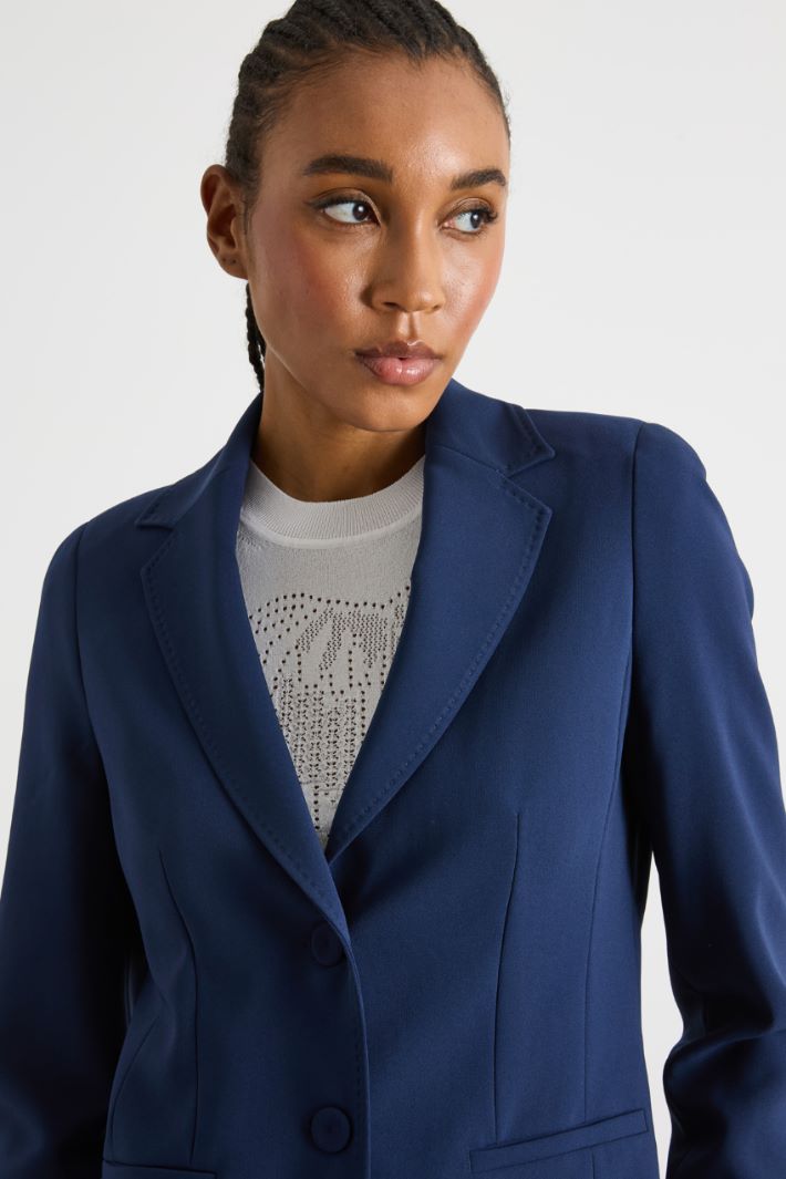 Single-breasted cady blazer Intrend - 3