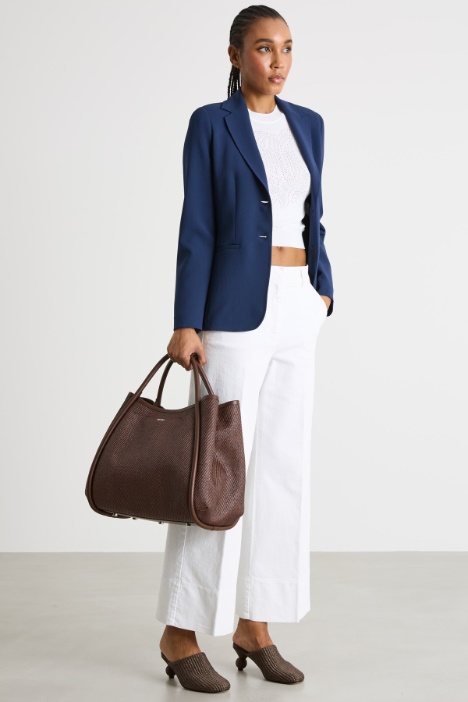 Single-breasted cady blazer Intrend