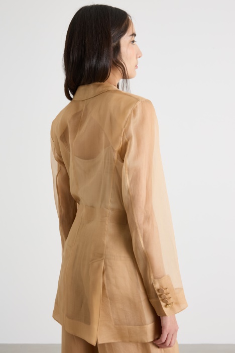 Blazer doppiopetto in organza