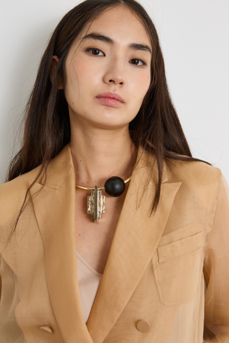 Blazer doppiopetto in organza