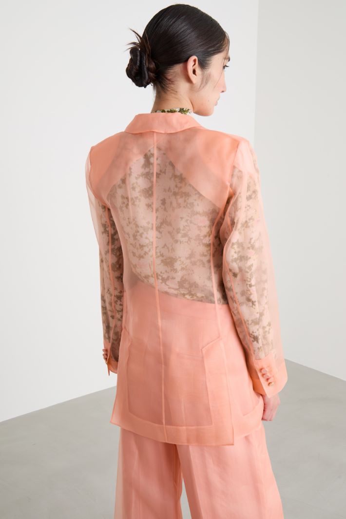 Double-breasted organza blazer Intrend - 4