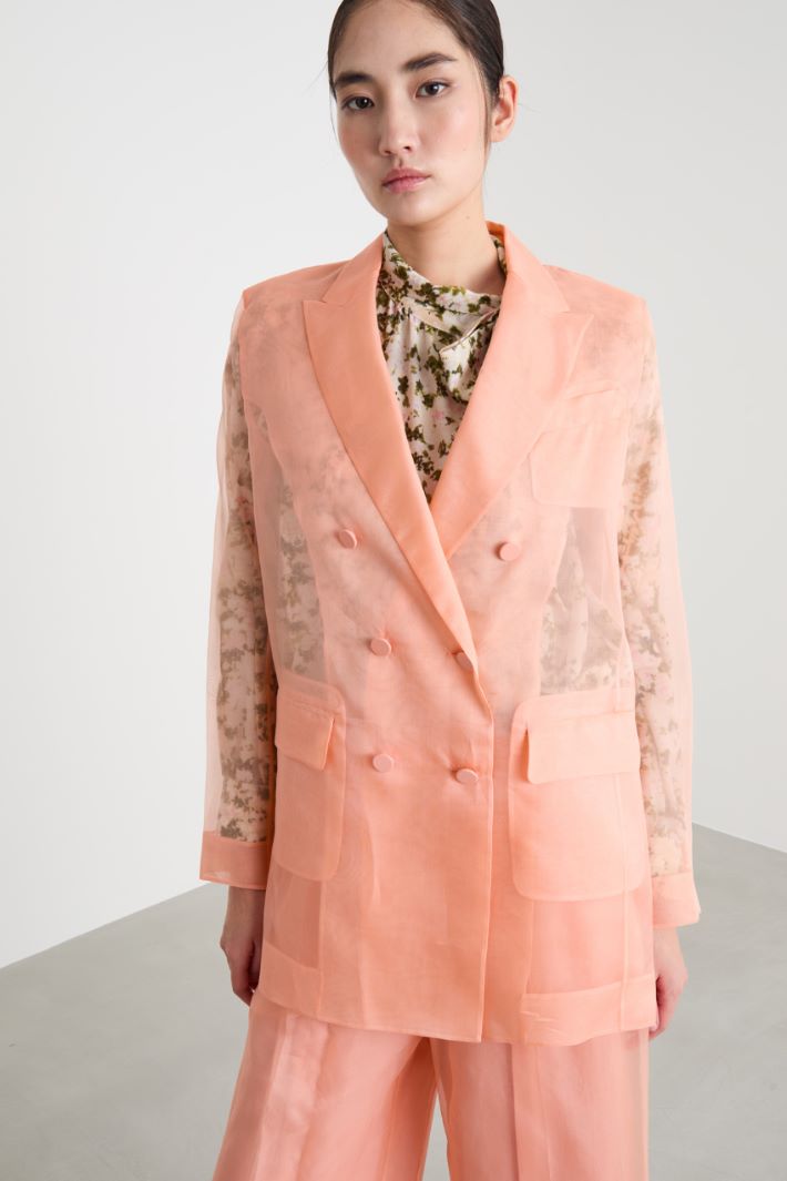 Double-breasted organza blazer Intrend - 2