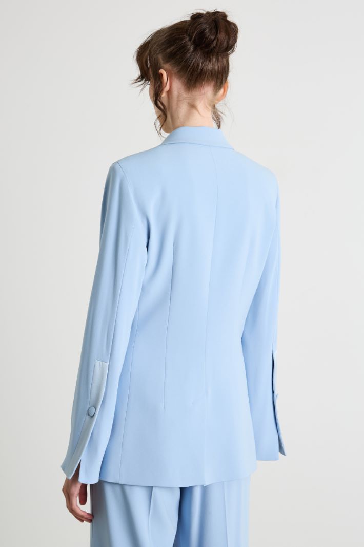 Fitted cady jacket with ribbon tie Intrend - 4