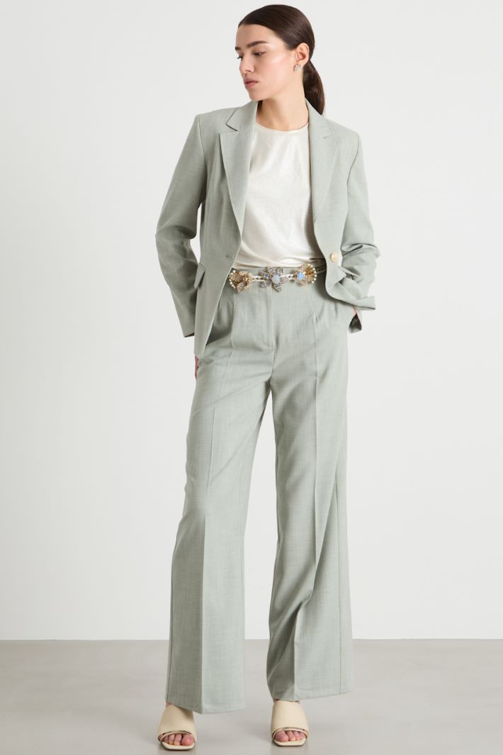 Straight-fit canvas blazer Intrend