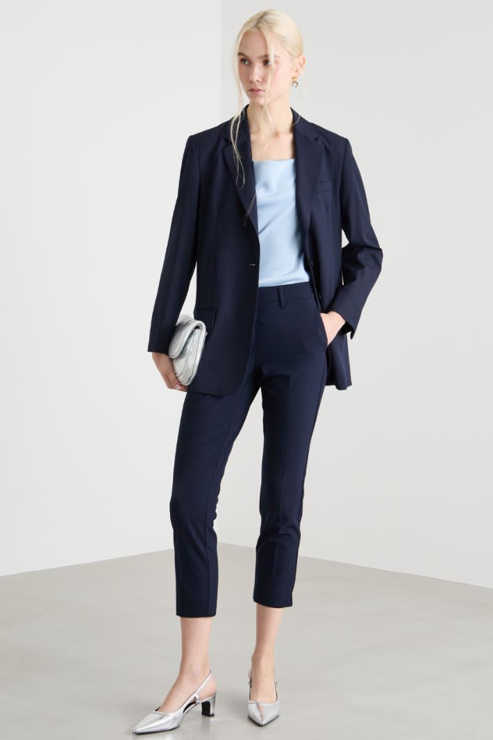 Longline stretch blazer Intrend