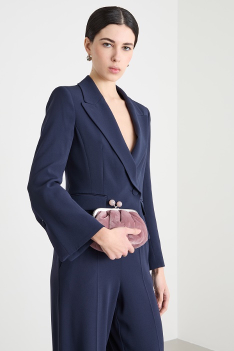 Spencer in cady con bottone singolo Intrend