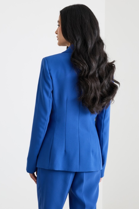 Blazer in raso dal finish opaco