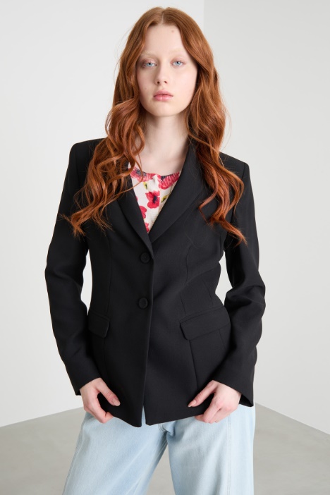 Matte satin blazer Intrend