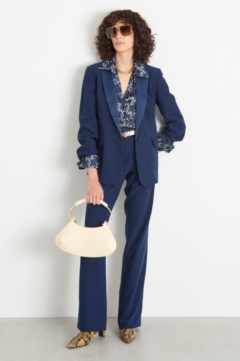 Slim-fit rhinestone-embellished blazer Intrend