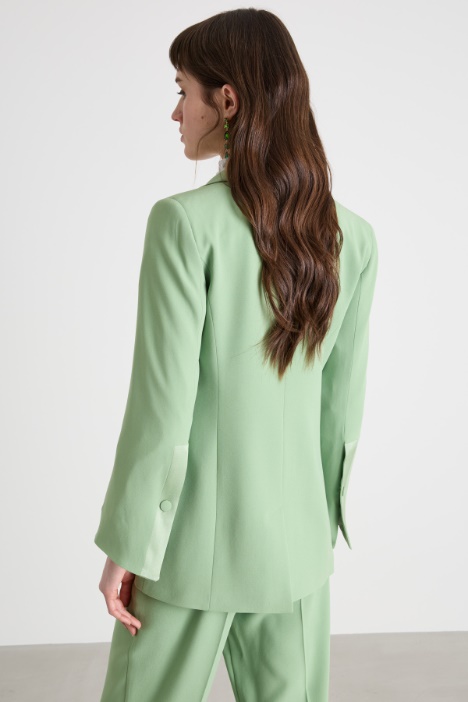 Blazer in cady crepe