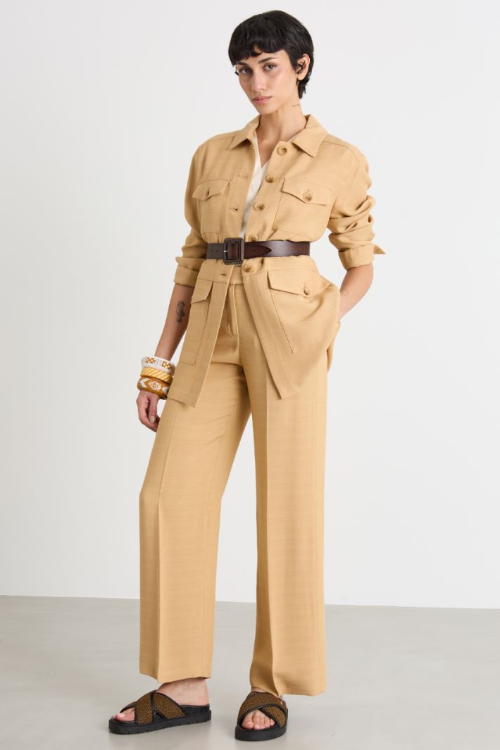 Sahariana in tessuto fluido Intrend