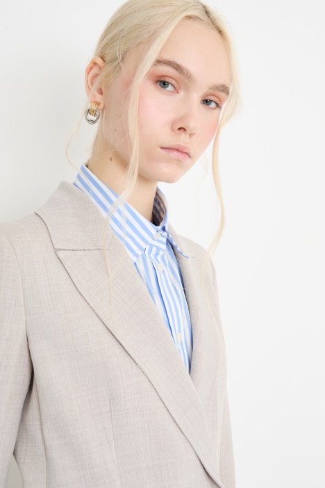 Blazer largo cruzado