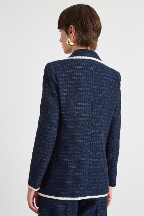 Blazer in stuoia