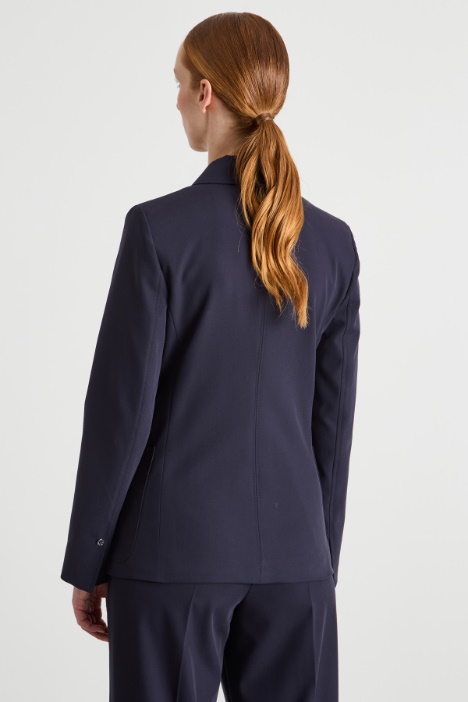 Blazer doppiopetto in twill