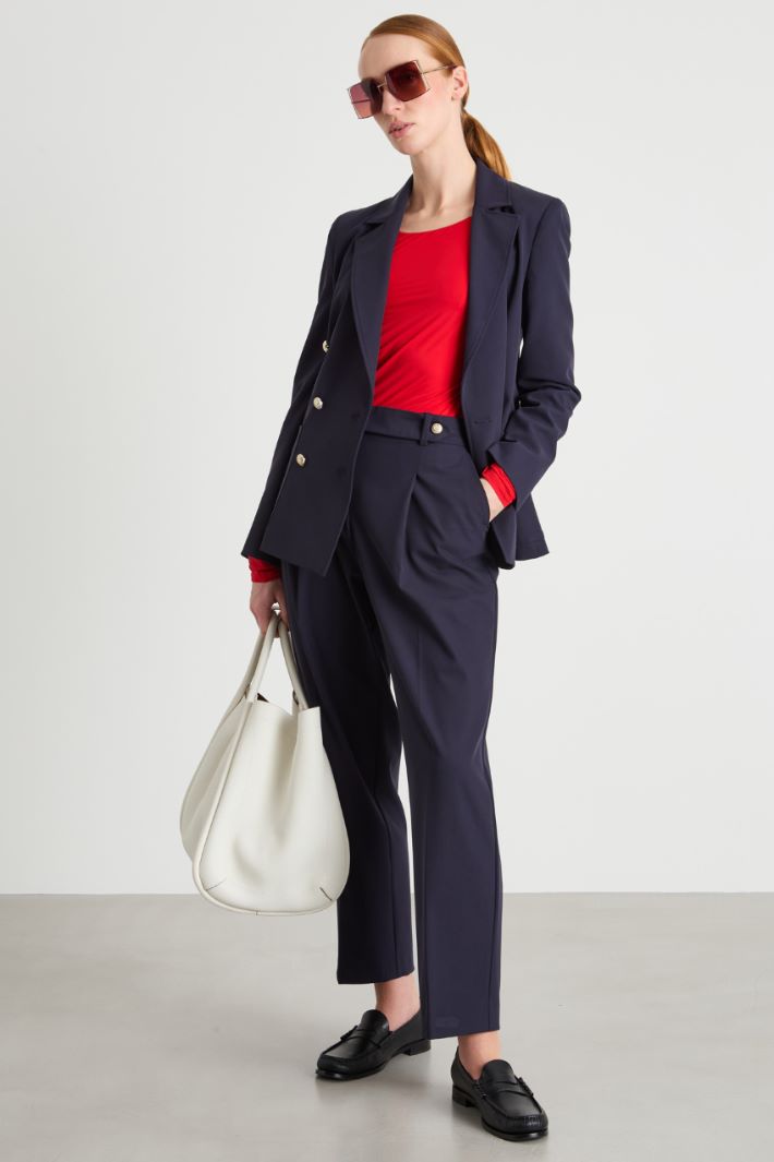 Blazer doppiopetto in twill Intrend