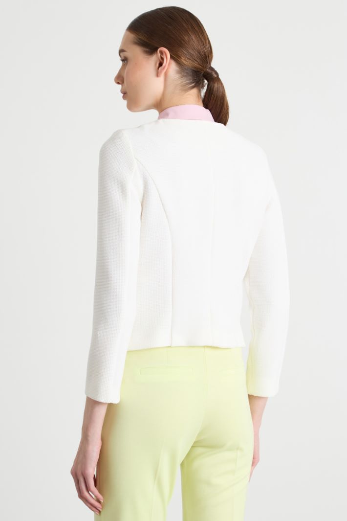 Fitted basketweave jacket Intrend - 4