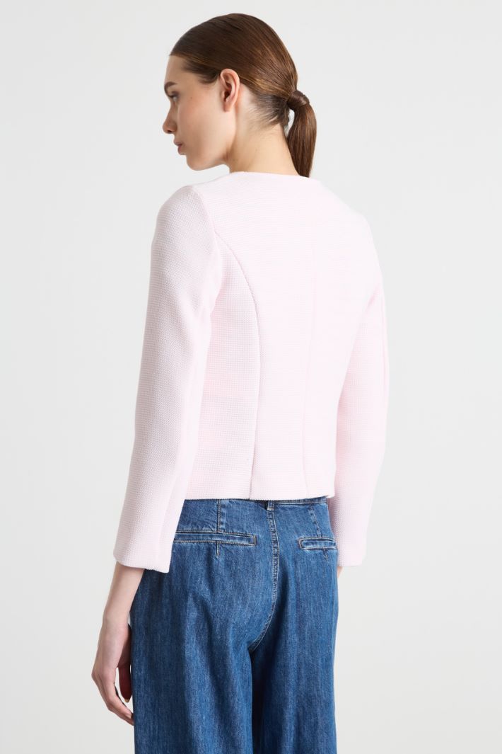 Fitted basketweave jacket Intrend - 4