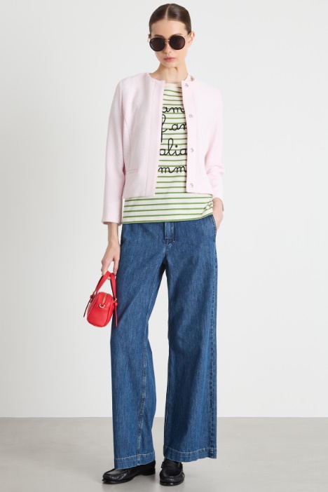 Fitted basketweave jacket Intrend